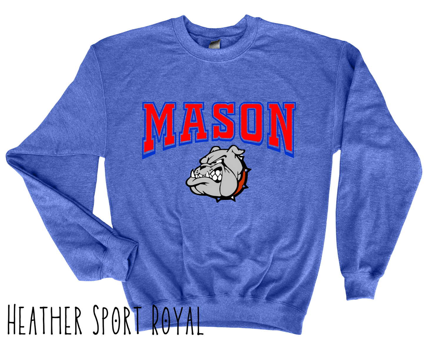 Mason Bulldogs - Adult Crewneck - Style 6