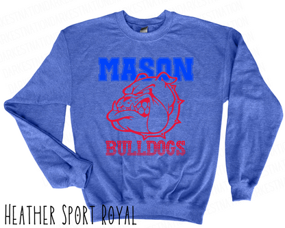 Mason Bulldogs - Adult Crewneck - Style 3