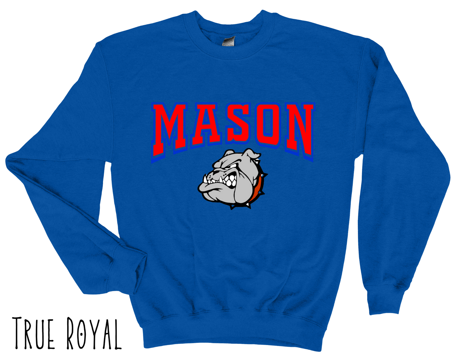 Mason Bulldogs - Adult Crewneck - Style 6