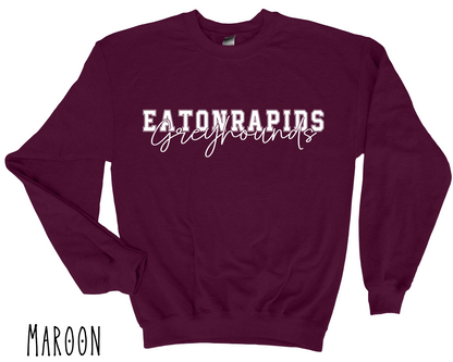 Eaton Rapids Greyhounds -Adult crewneck - Style 3