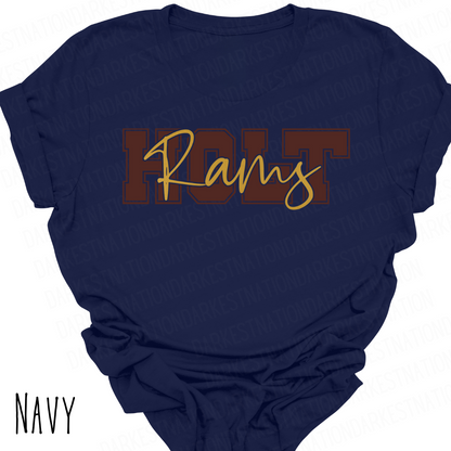 Holt Rams -Adult T-shirt - Style 3