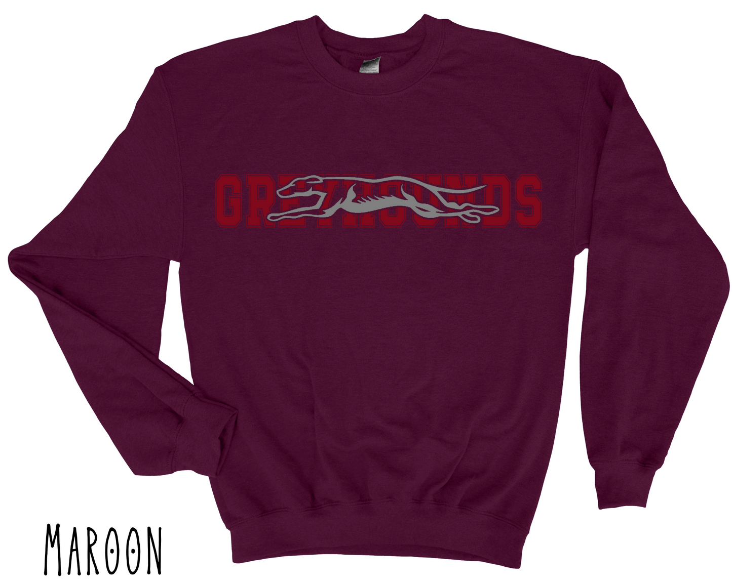 Eaton Rapids Greyhounds -Adult crewneck - Style 4