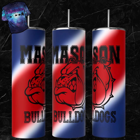 Mason Bulldogs 20-ounce Stainless Steel Tumbler