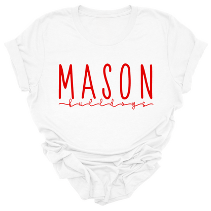 Mason Bulldogs - Adult T-shirt style 7