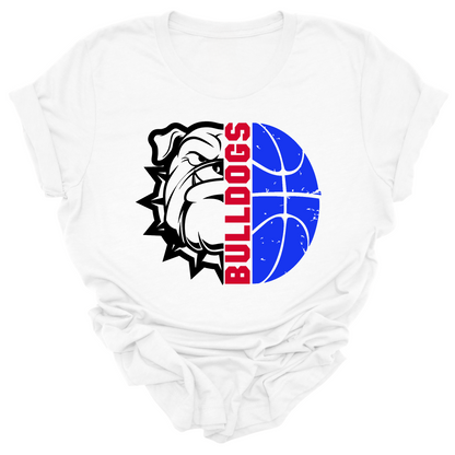 Bulldogs Basketball- Adult T-shirt