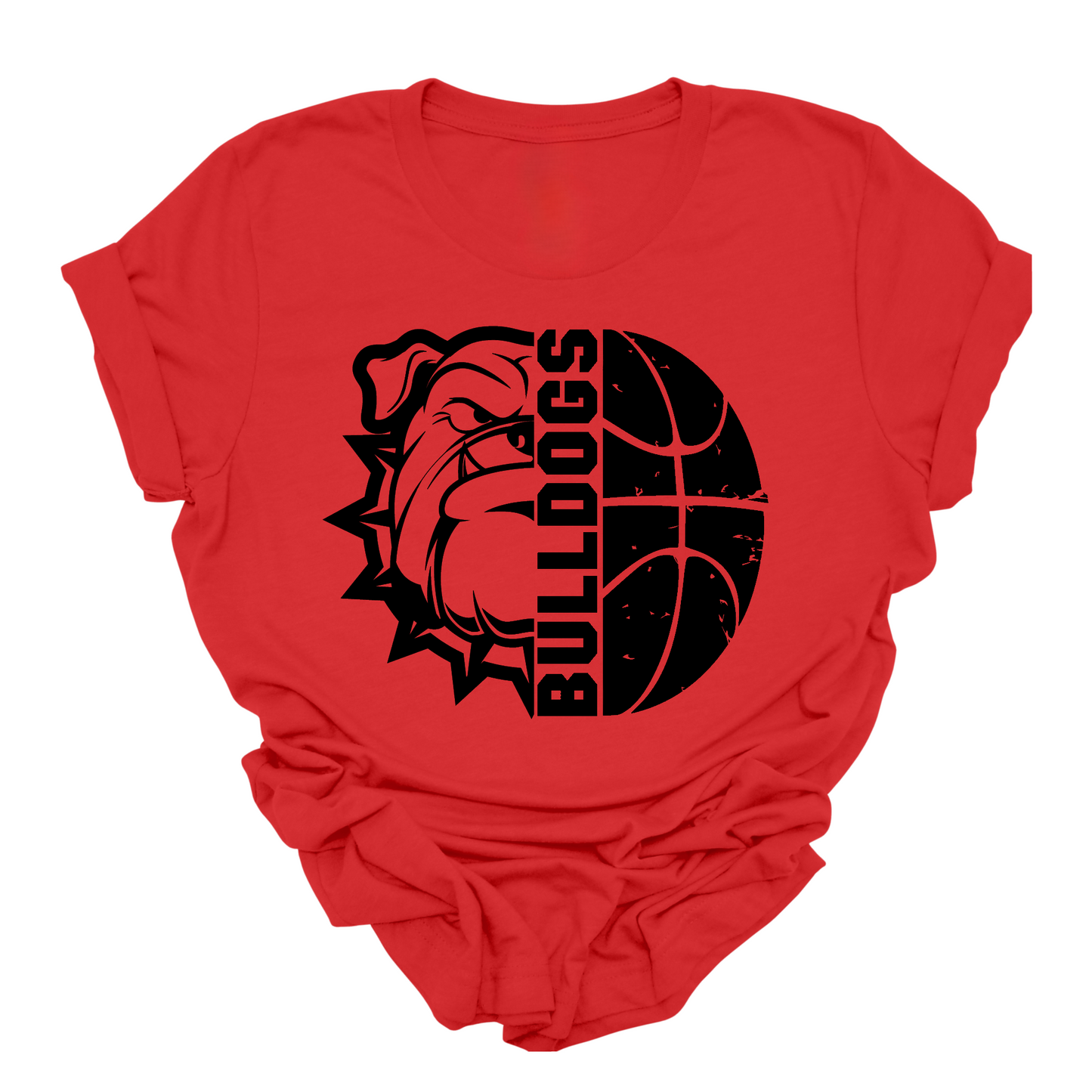 Bulldogs Basketball- Adult T-shirt