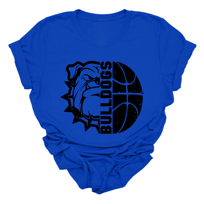 Bulldogs Basketball- Adult T-shirt