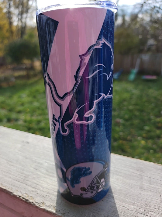 Detroit Lions style 2 -20-ounce Stainless Steel tumbler