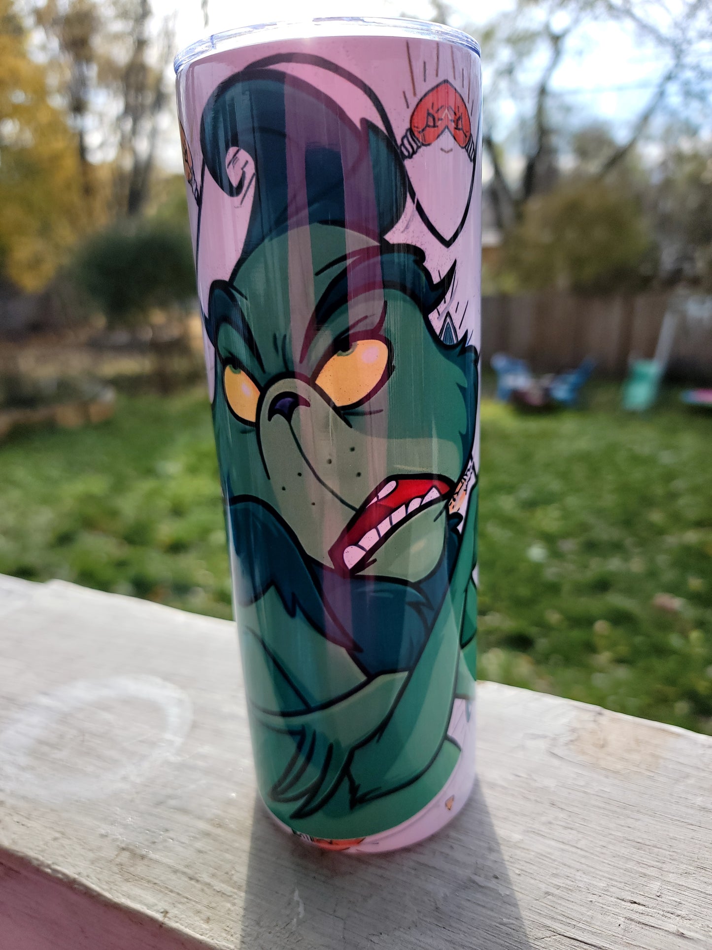 Grinch BLAH BLAH BLAH - 20-ounce Stainless Steel Tumbler