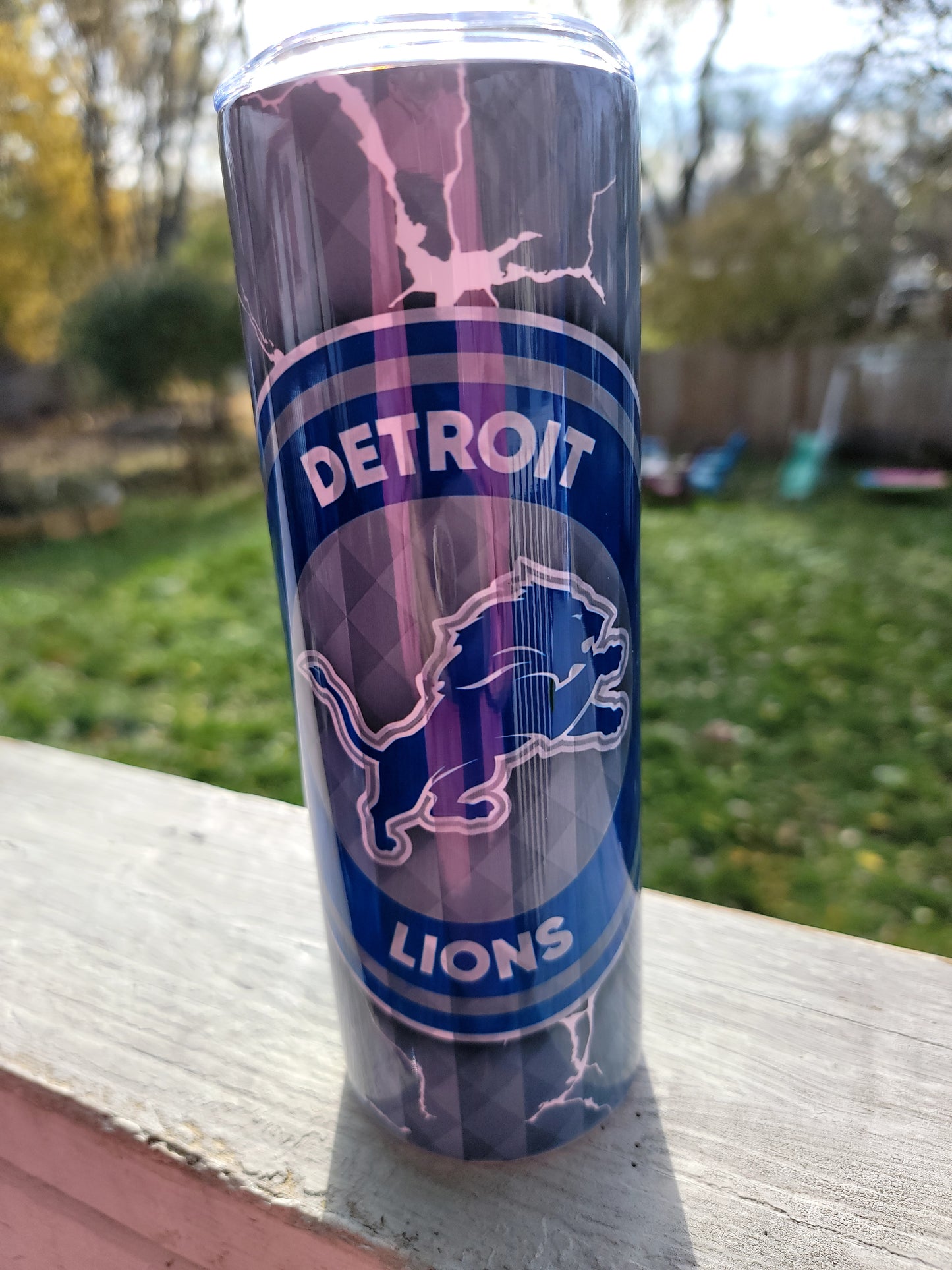 Detroit Lions style 3 -20-ounce Stainless Steel tumbler