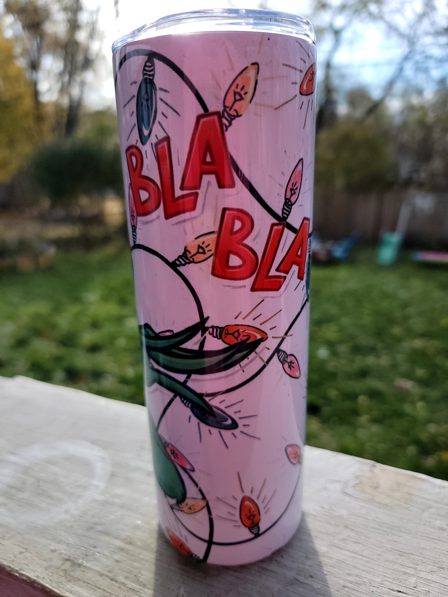 Grinch BLAH BLAH BLAH - 20-ounce Stainless Steel Tumbler